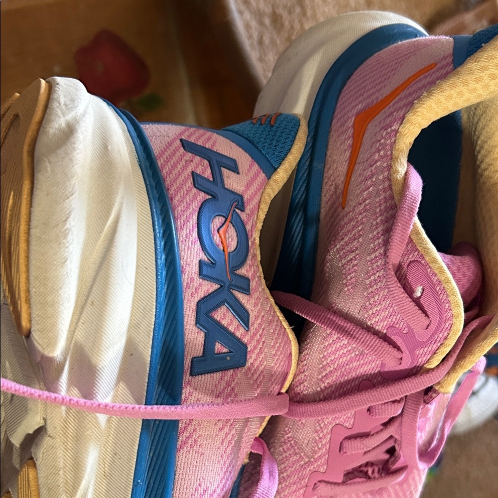 Hoka Women's Sneakers - Pink, Blue, and White